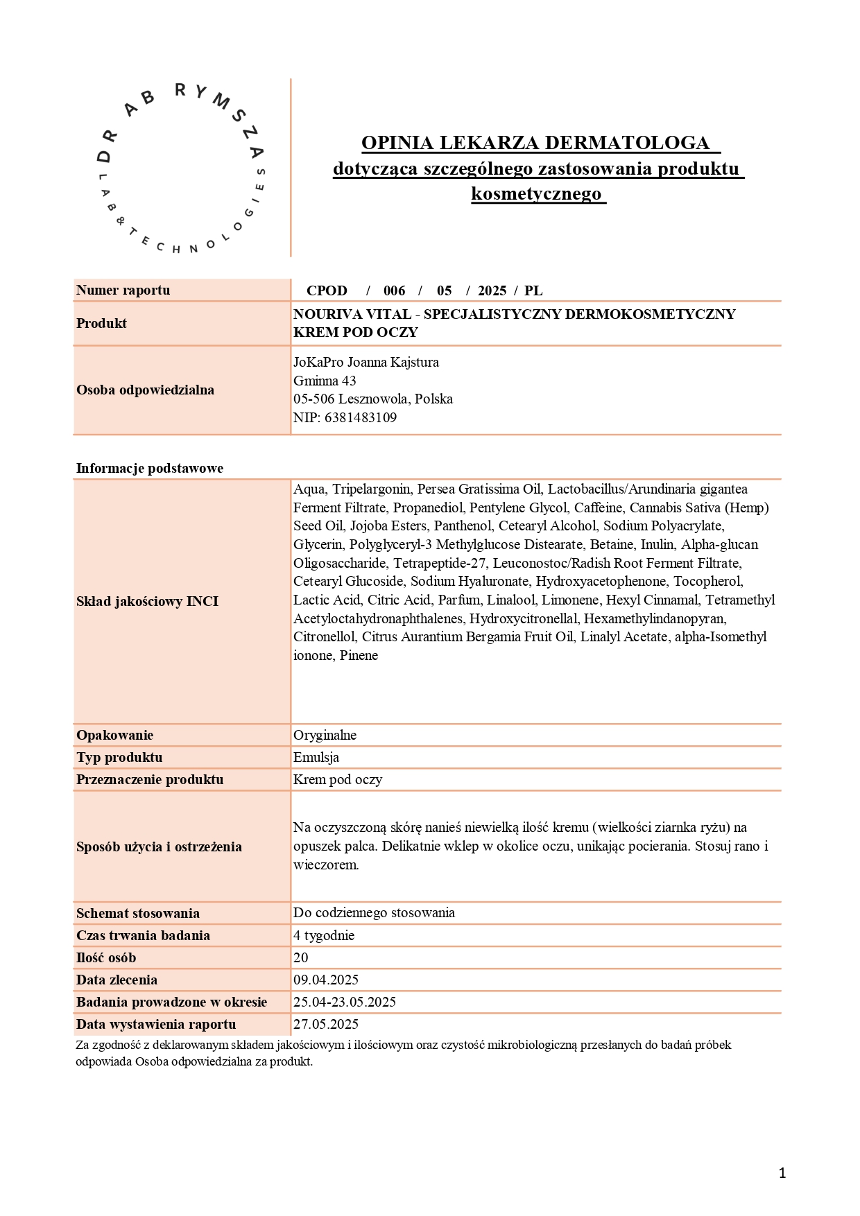 CPOD_006_05_2025_PL_JOKAPRO_NOURIVA VITAL - SPECJALISTYCZNY DERMOKOSMETYCZNY KREM POD OCZY_page-0001